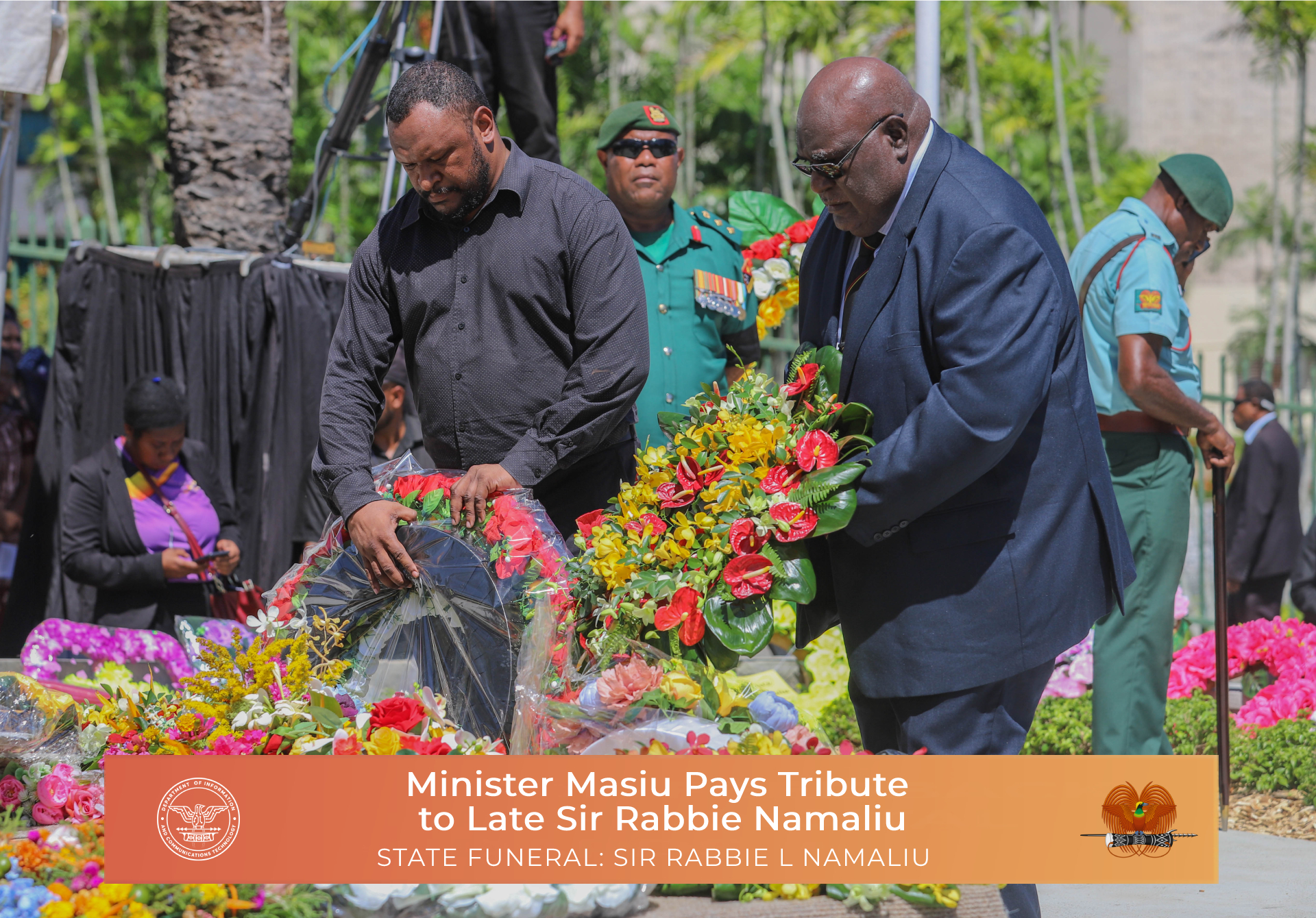 Minister Masiu Pays Tribute to Late Sir Rabbie Namaliu.