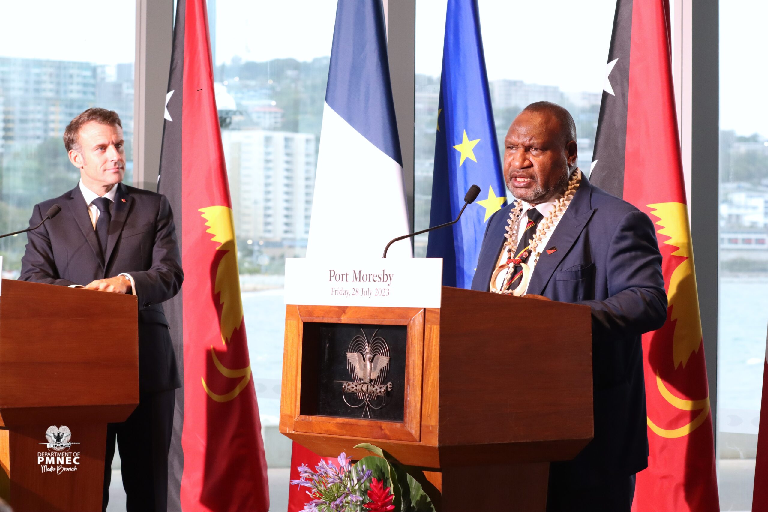 French President’s  visit strengthens territories, build new international consensus
