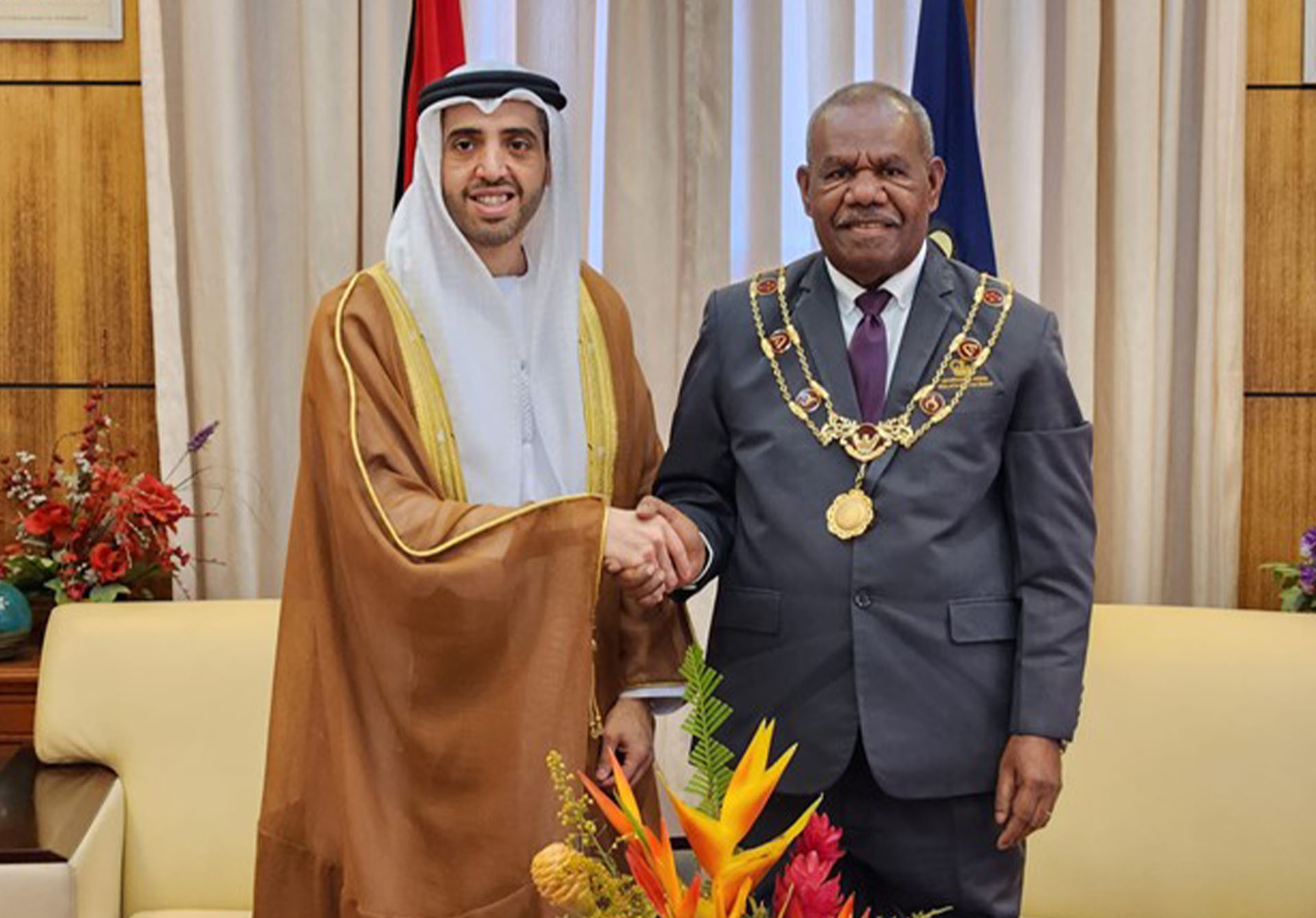 G-G Receives credentials from UAE  Envoy to PNG 